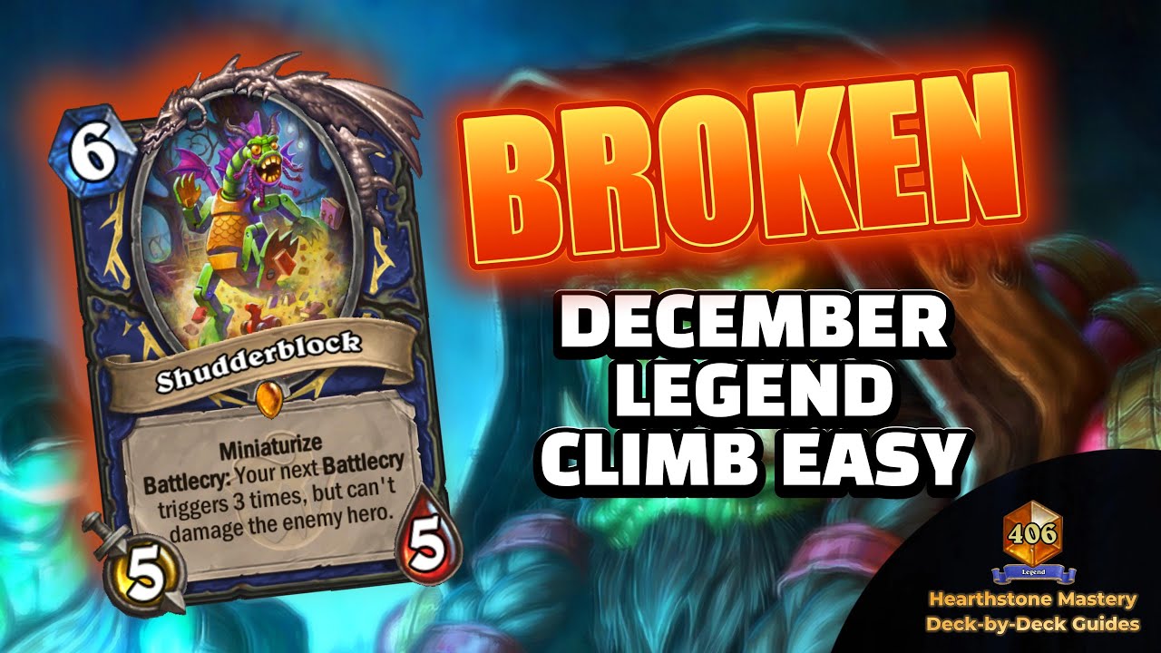 This Midrange Shaman Deck is BROKEN in December | Fast Legend Climb