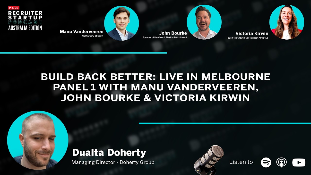 Build Back Better: Live in Melbourne - Panel 1 with Manu Vanderveeren, John Bourke & Victoria Kirwin