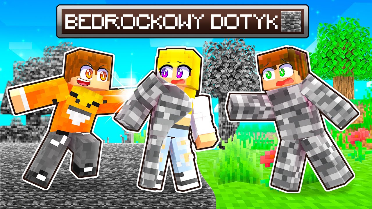 Minecraft, ale WSZYSTKO CZEGO DOTKNĘ ZAMIENIA SIĘ w BEDROCK!