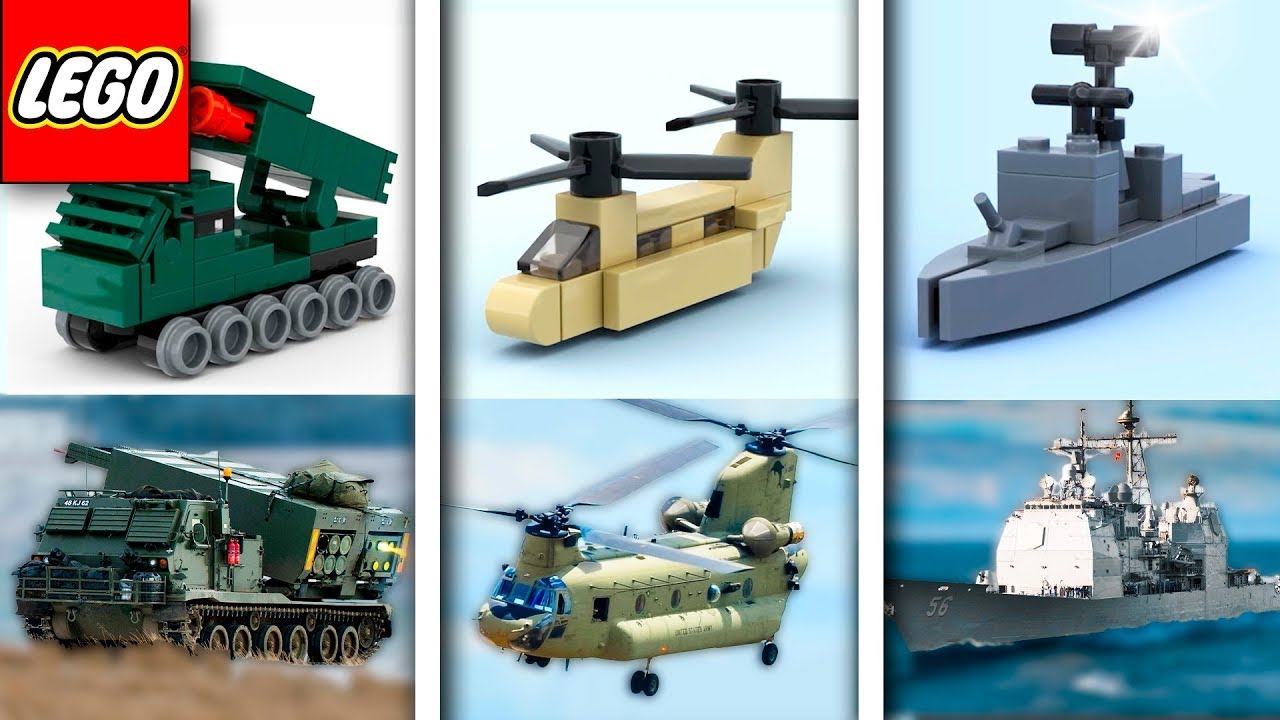 Военные машины Micro LEGO | Сравнение