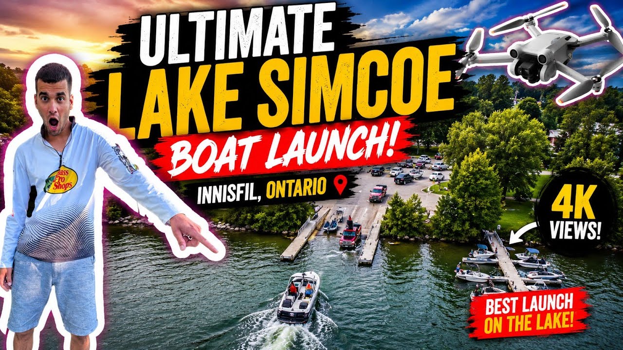 Ultimate Lake Simcoe Boat Launch in Innisfil - 4K Views