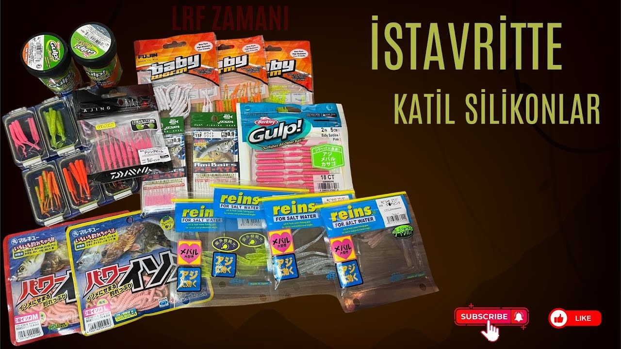 LRF İLE İSTAVRİT AVINDA KATİL SİLİKONLAR NELERDİR-BALIK AVINDA KOKULU-KOKUSUZ SİLİKONLAR #balıkçılık