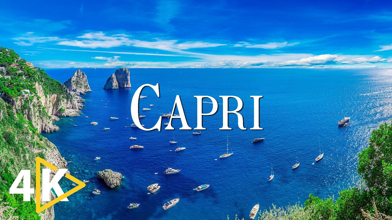 FLYING OVER CAPRI ITALY (4K UHD) &mdash; успокаивающая музыка и красивое видео с природой