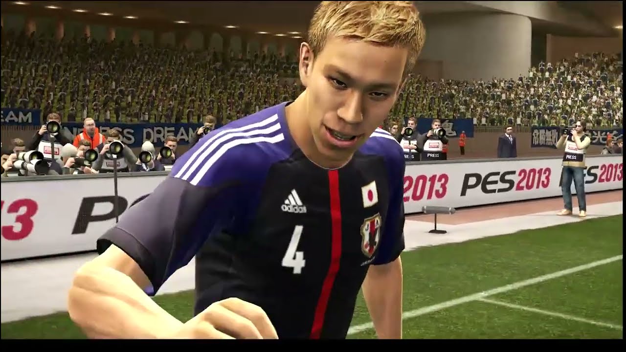 gameplay pes 2013 - Final world cup Japan 🆚 Spain 2-0 // beautiful goal K. honda 🔥🔥🔥 //