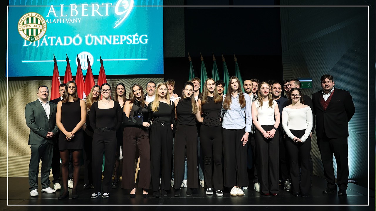Fradi Média |  Klubunk sikeres fiataljait díjazta az Albert Alapítvány | 2026.02.03.