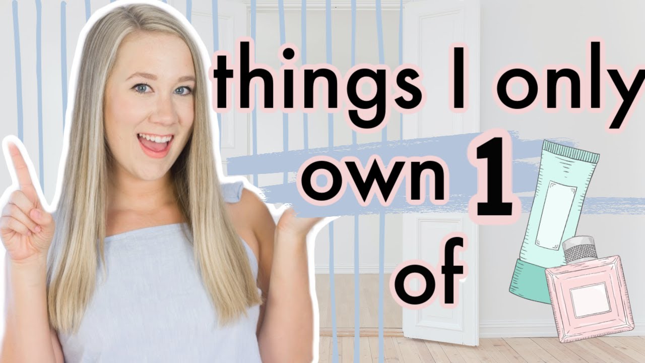 Things I Only Own One of as a Minimalist!