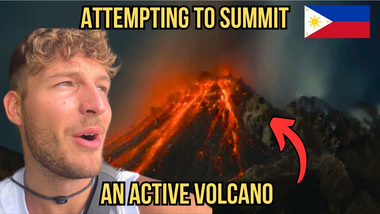 Attempting to summit an ACTIVE VOLCANO in the Philippines! 🇵🇭 (Taal Volcano)