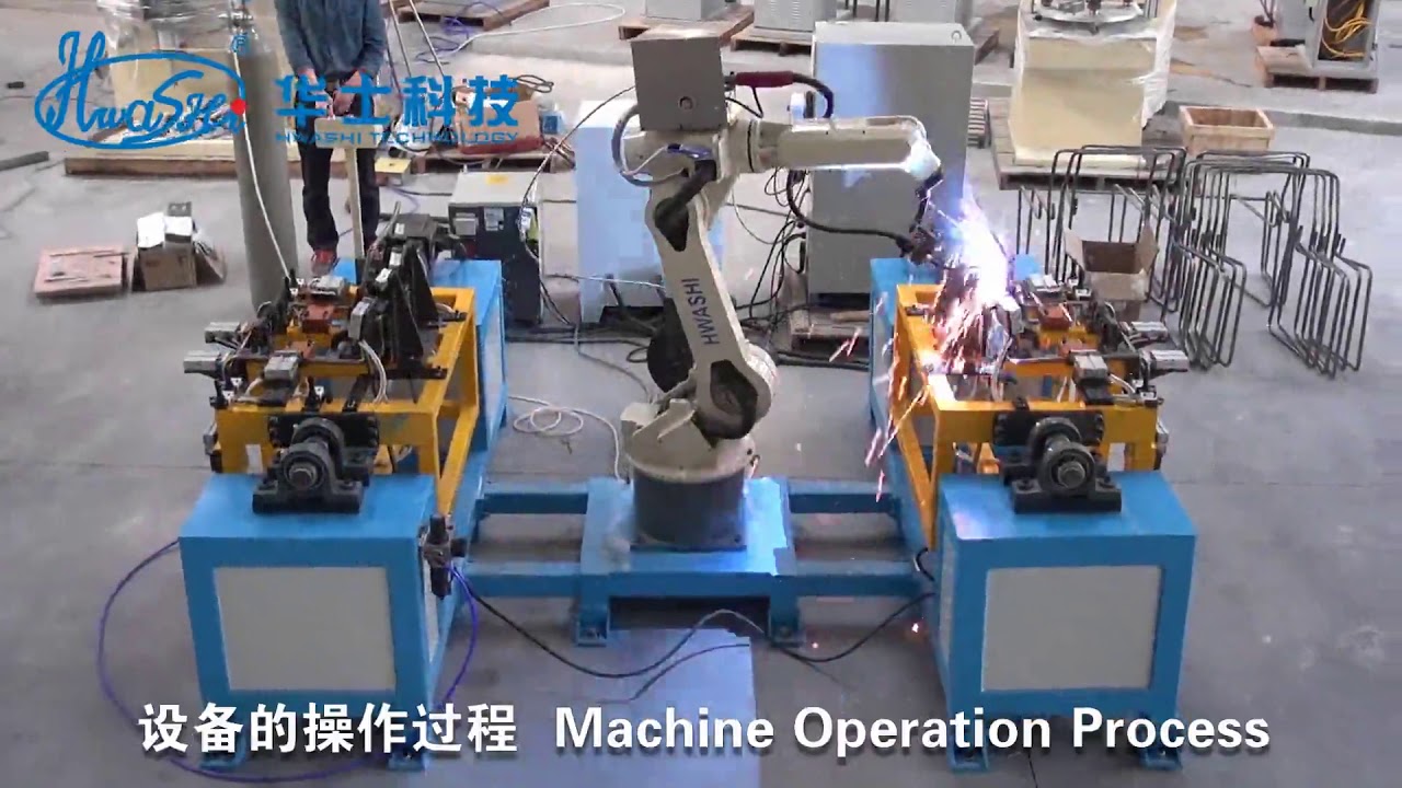 HWASHI 6 Axis 1.4m Robot Arm Furniture Chair Frame MIG Welding Robot