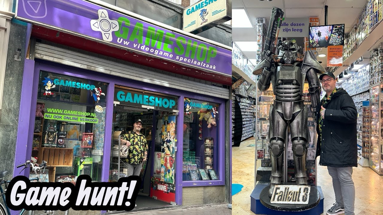 Game Hunt at Gameshop, Den Haag - The Oldest GameStore in the Netherlands!