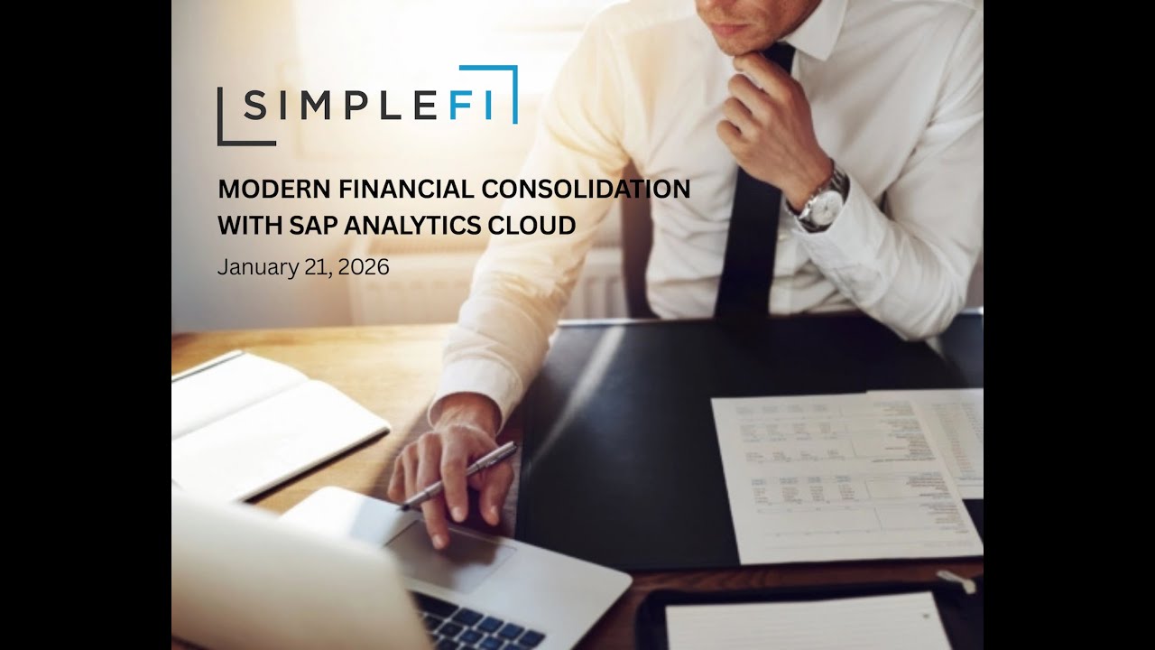 Современная финансовая консолидация с помощью SAP Analytics Cloud