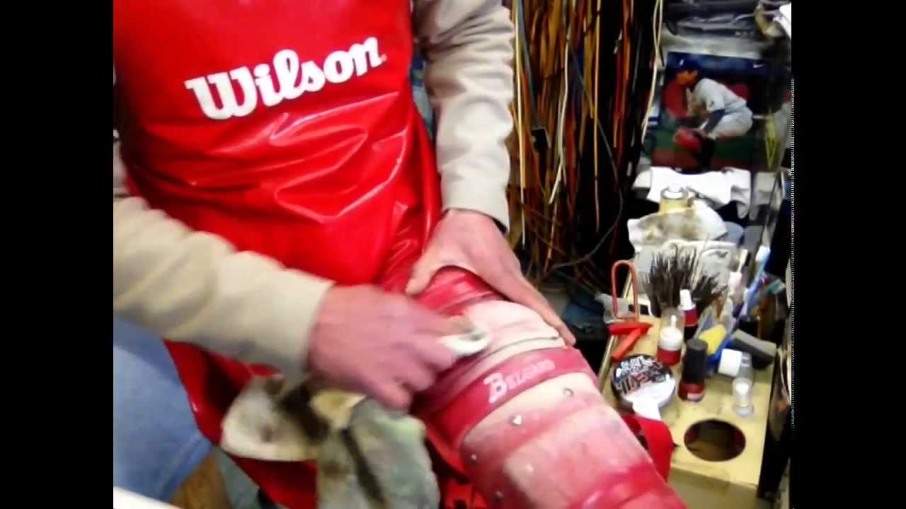 野球 baseball shop【#010】 野球 キャッチャーズギアのメンテナンス レガース編 maintain cacher's gear (reg guards)