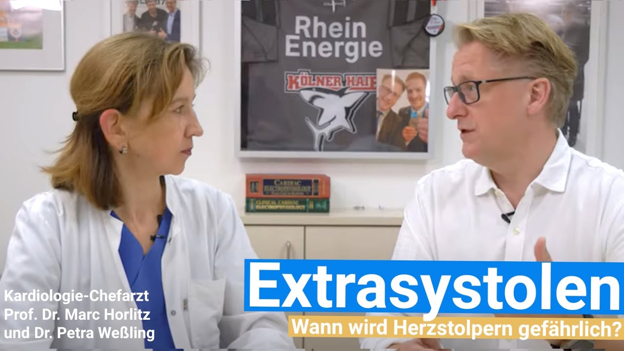 Extrasystolen: Wann wird Herzstolpern gefährlich? | Kardiologie im Krankenhaus Porz 🔵💛
