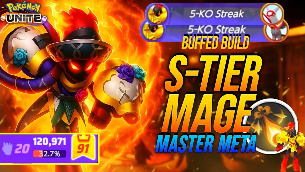 THIS INSANELY BROKEN BUFFED ARMAROUGE BUILD! 🔥 UNSTOPPABLE S-TIER MAGE META in Pokemon Unite!