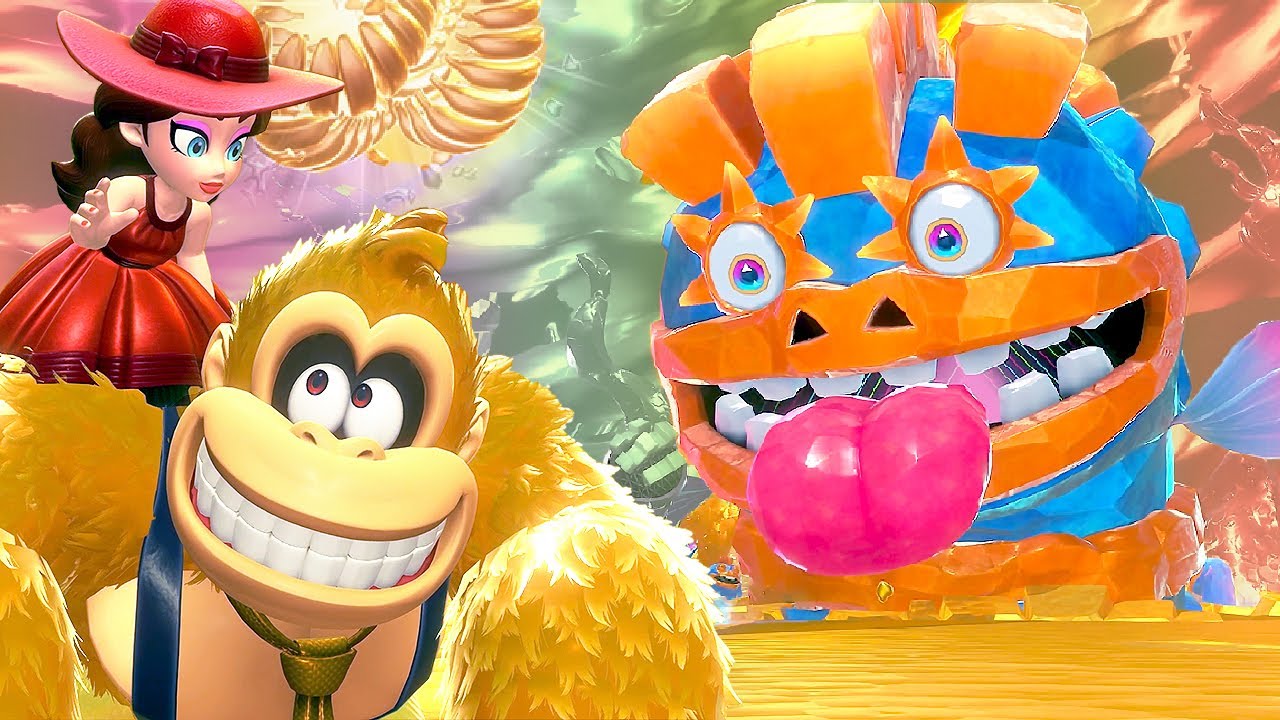 Donkey Kong Bananza - 100% Walkthrough Part 24: Great Harmoneel's Windpipe (Final Rehearsal)