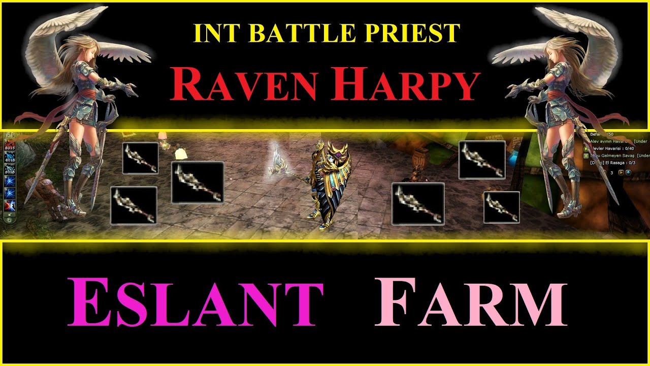 Knight Online Int Battle Priest ( RAVEN HARPY ) Eslant Farm 2020