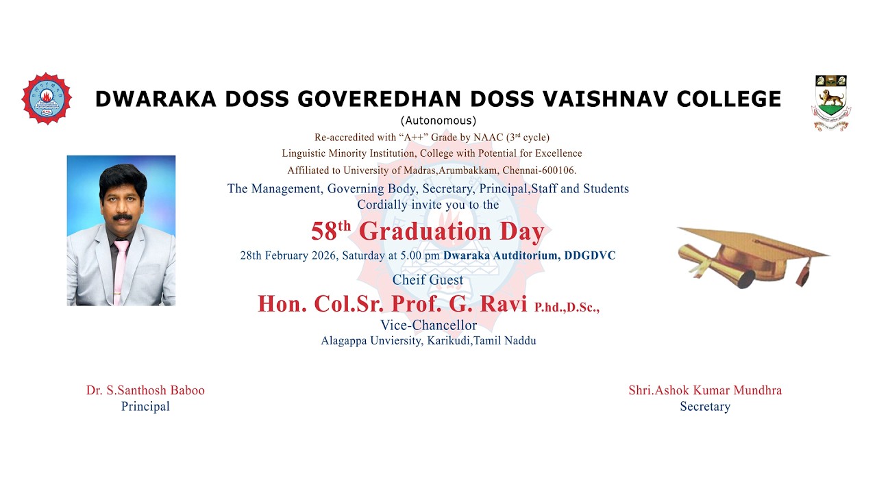 58 TH GRADUATION DAY 28-02-2026 BATCH-I