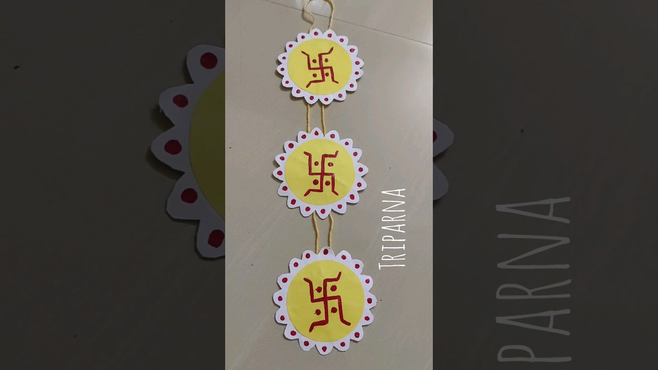 How To Make DIY Chandmala For Festivals ? | Durga Puja Special Craft | #viral #shorts #trending