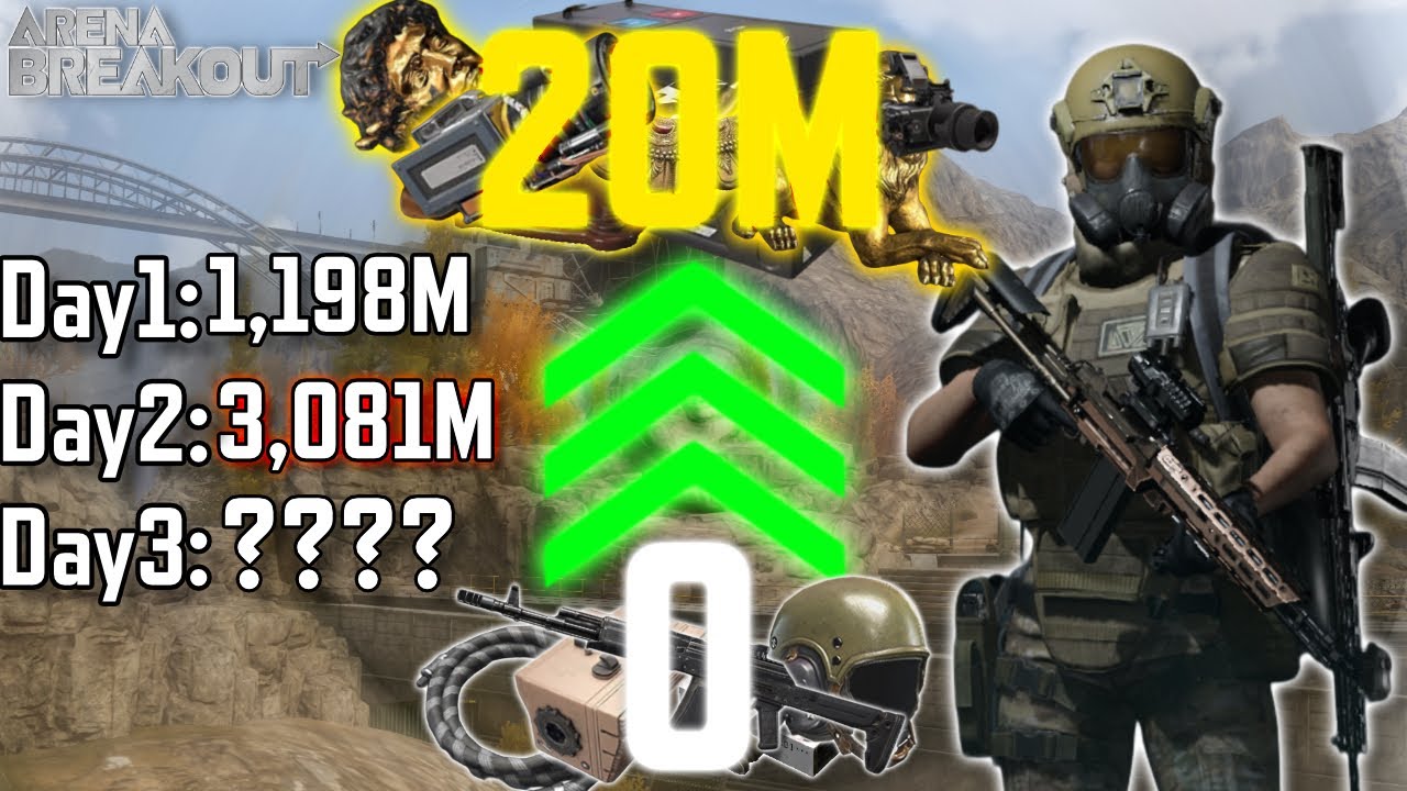 Greatest Sniper Warfare, 0 to 20M Challenge Day3 (Free to Play) - Arena Breakout