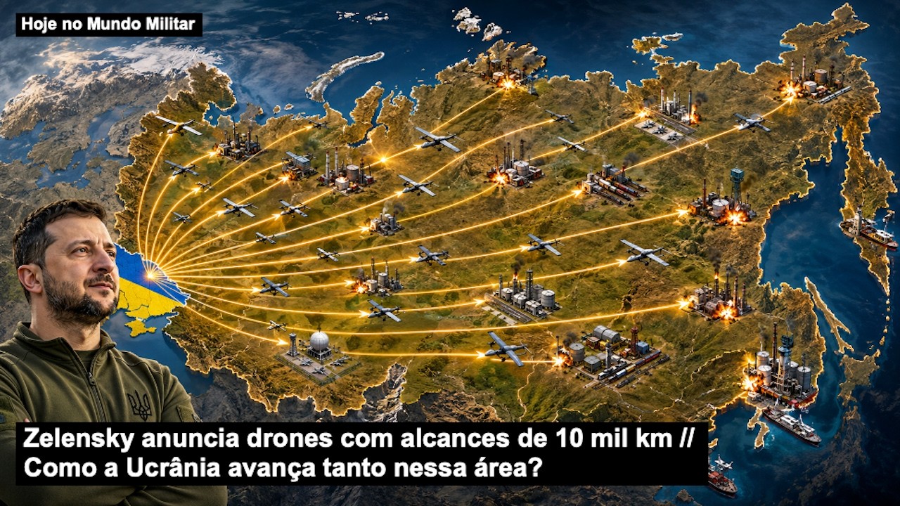 Zelensky anuncia drones com alcances de 10 mil km &ndash; Como a Ucr&acirc;nia avan&ccedil;a tanto nessa &aacute;rea?