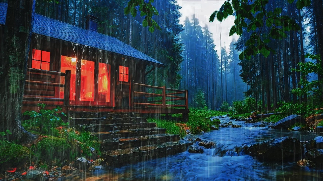 Silent Forest Night Rain | Natural Sounds for Deep Sleep -RAIN RELAXING ASMR
