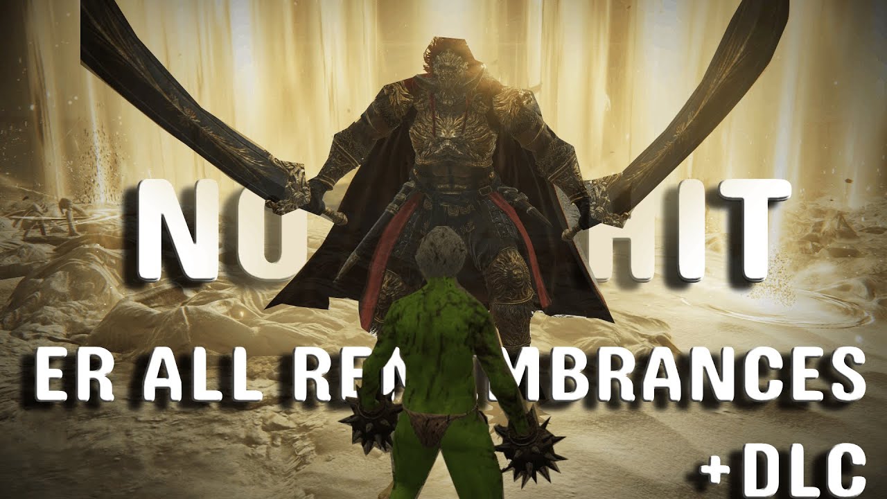 ER NO HIT all  remembrances + dlc ( NO SORCERY )