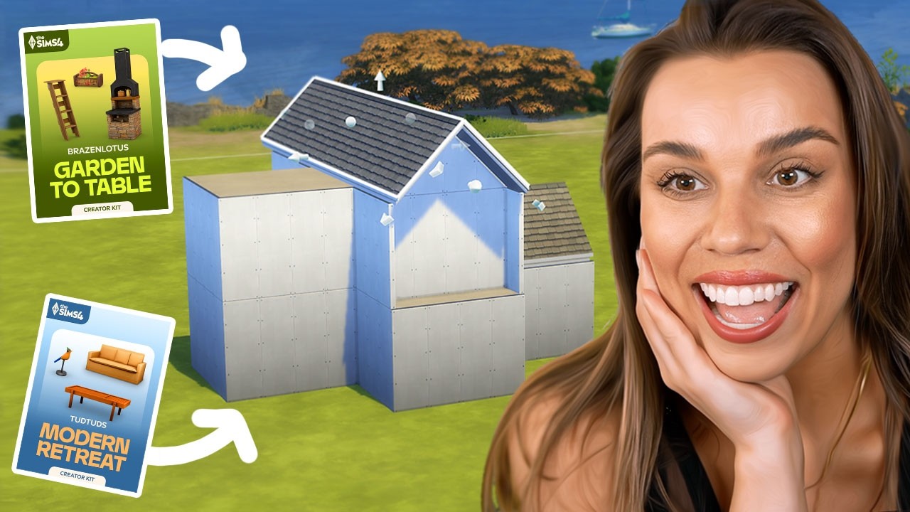 Building a house with the new kits! (Modern Retreat & Garden to Table)