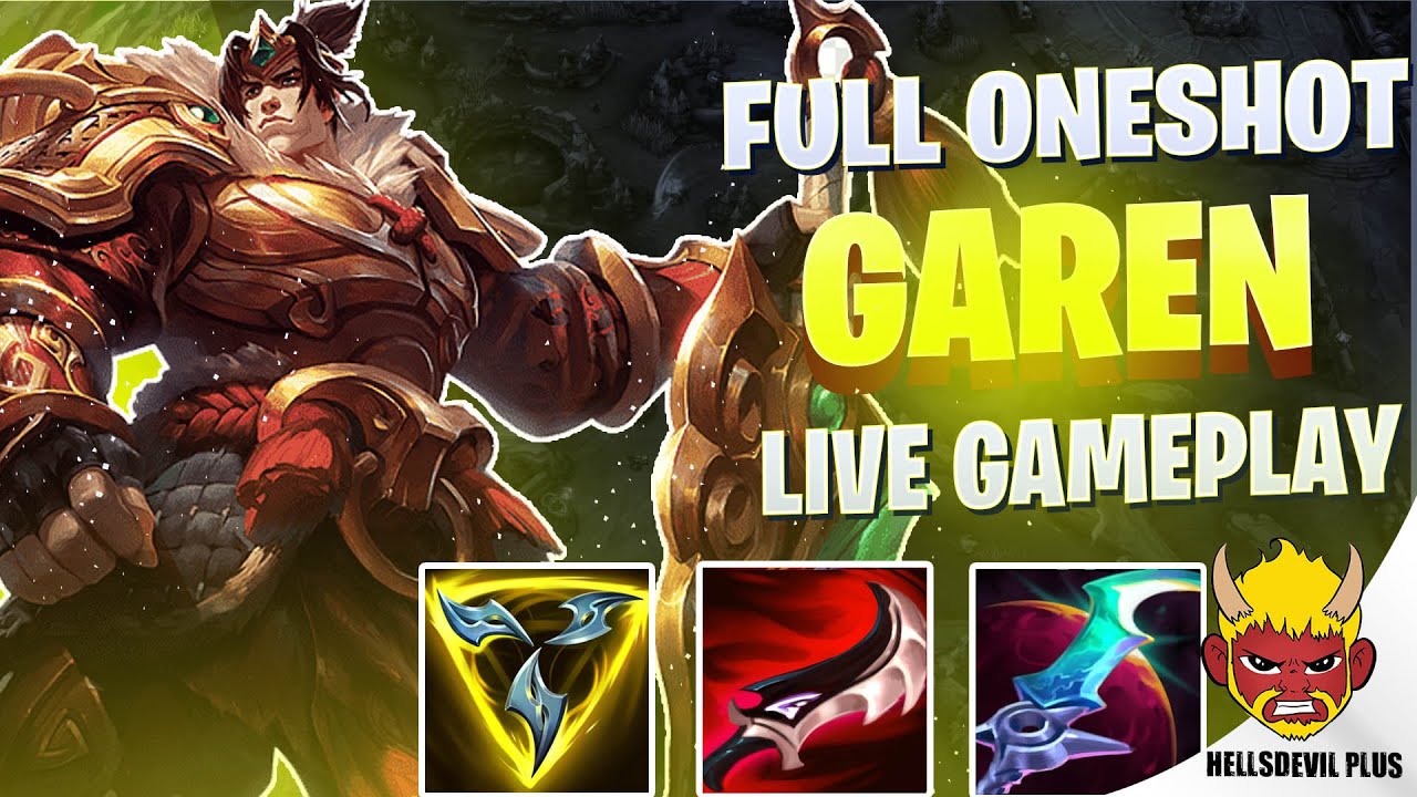 ПОЛНАЯ СБОРКА ONESHOT GAREN — ЭТО СУМАСШЕДШЕЕ БЕЗУМИЕ! — Геймплей Wild Rift HellsDevil Plus