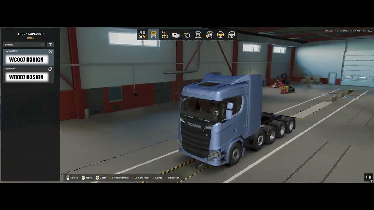ETS2 Scania NG heavy duty chassis with normal cabs available