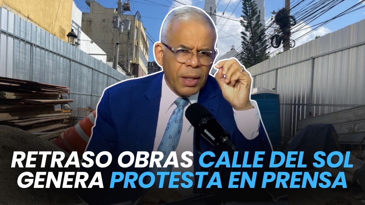Atraso obras calle del sol genera protesta en prensa