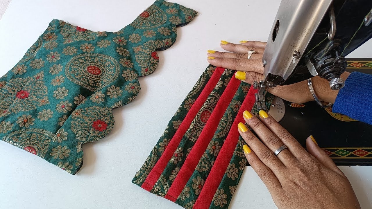 जितना खूबसूरत है ये ब्लाउज डिजाइन इसे बनाना भी उतना ही आसान है || beautiful and simple blouse design