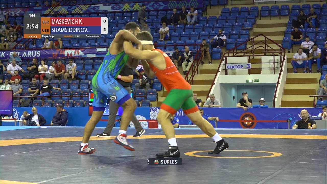 Repechage GR - 87 kg: K. MASKEVICH (BLR) v. M. SHAMSIDDINOV (UZB)
