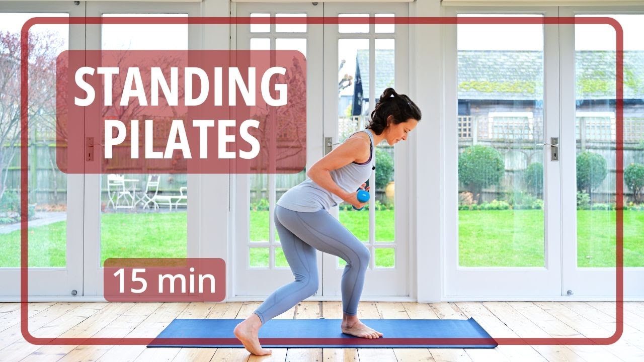 Standing Pilates with Light Weights -  15 Min Total Body Toning