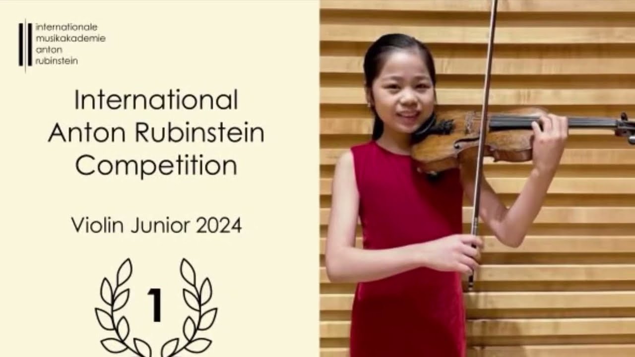Violine Junior 2024, Prize 1: Jaida Lu, Australia 🇦🇺- International Anton Rubinstein Competition