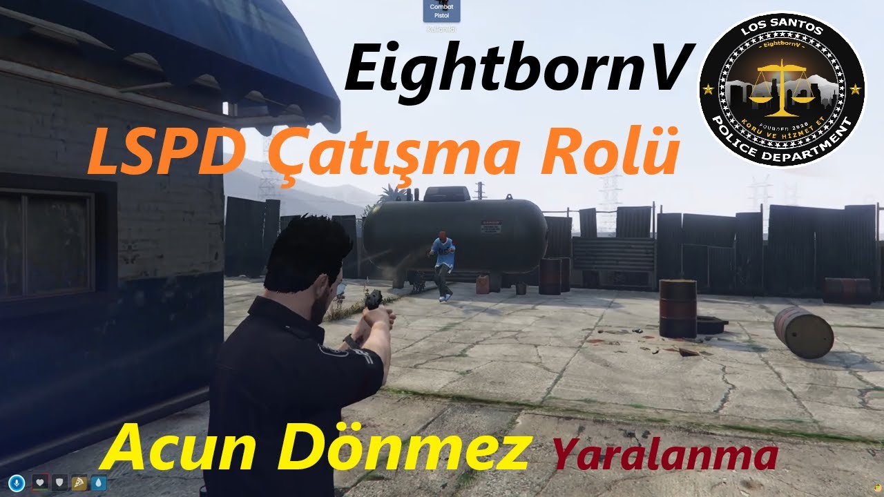 EightbornV LSPD Doe Rol Pası.  Efsane Çatışma ve Yaralanma Anı. Acun Dönmez