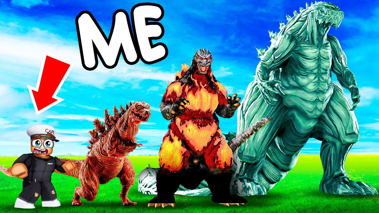 SIZE COMPARISON of GODZILLA in ROBLOX