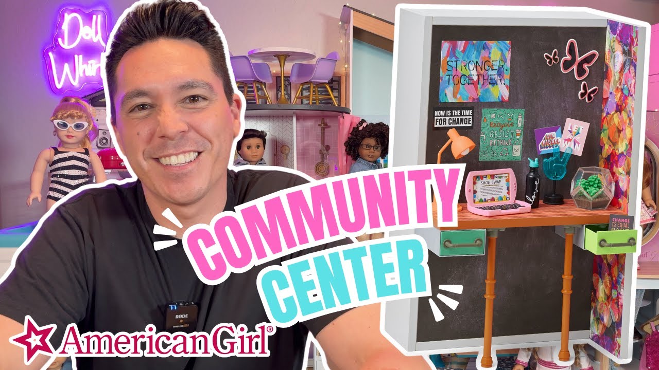 American Girl Community Center playset FULL Unboxing & Review | World By Us | AG Doll