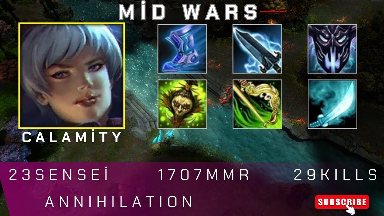 HoN | Mid Wars | Calamity | 23sensei | 1707 MMR