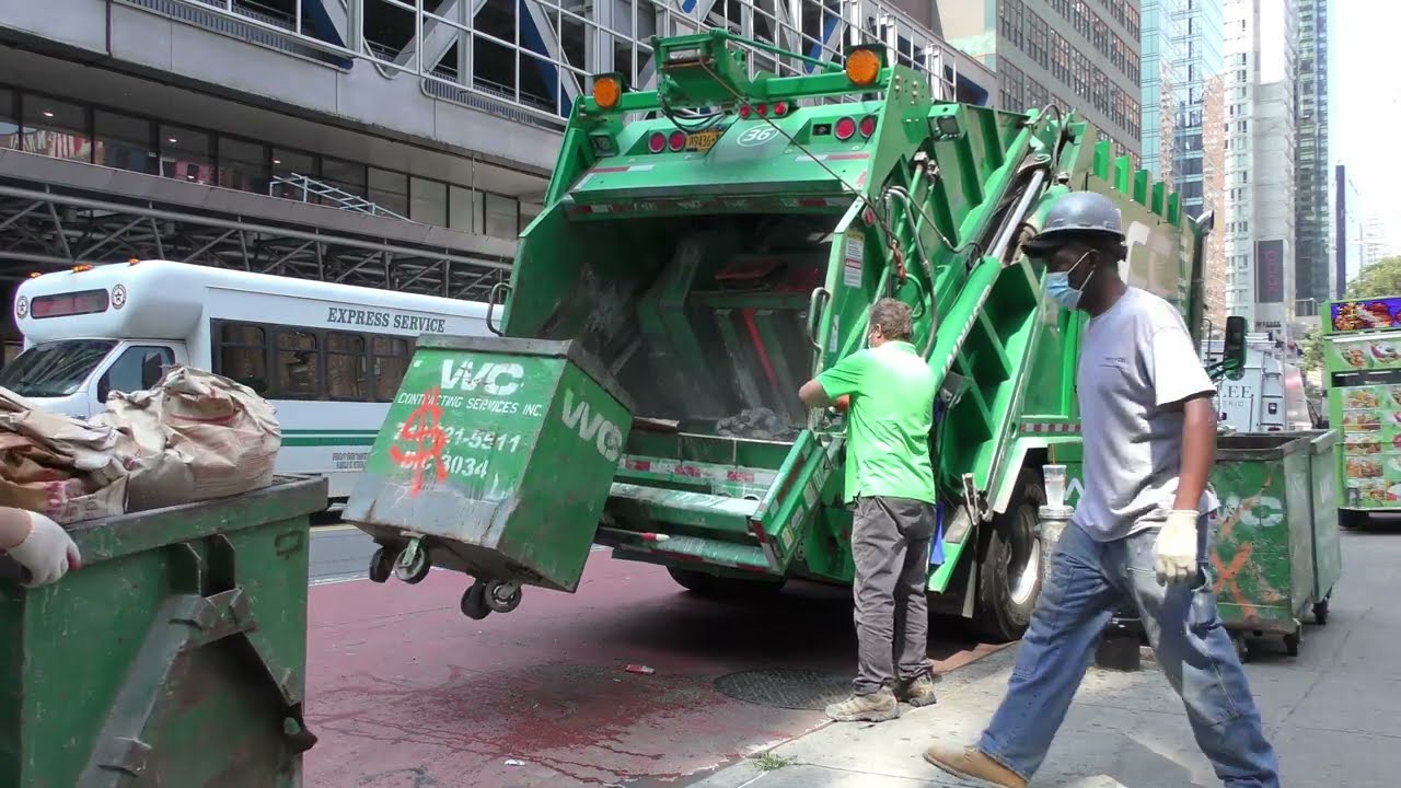 NYC Loadmaster Garbage Truck on Demolition Waste