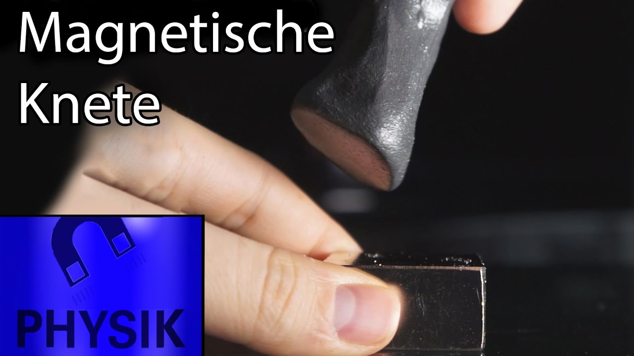 Magnetische Knete mit Neodym-Magnet - Zeitraffer