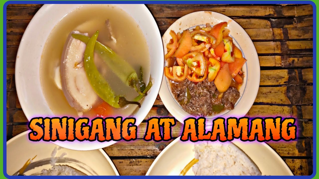 SINIGANG NA BABOY AT ALAMANG NA MAY KAMATIS | Manugang tv is live!