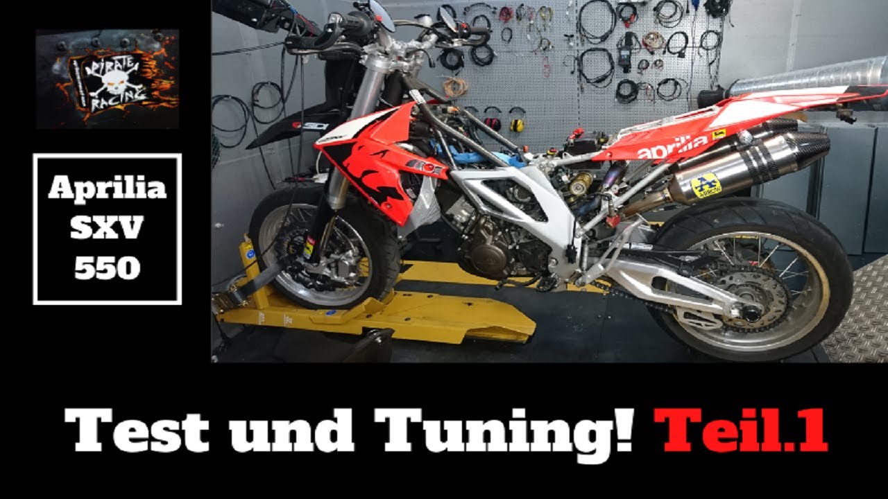 Aprilia SXV 550:  Test und Tuning☝🏴‍☠️ #aprilasxv550 #dynojet #pirateracing111