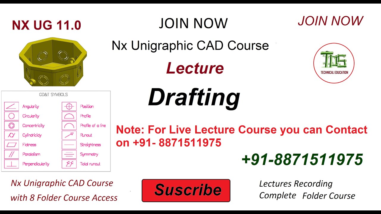 Nx Unigraphic-11.0/Complete Drafting Lecture/Hindi/GD&T tolerance