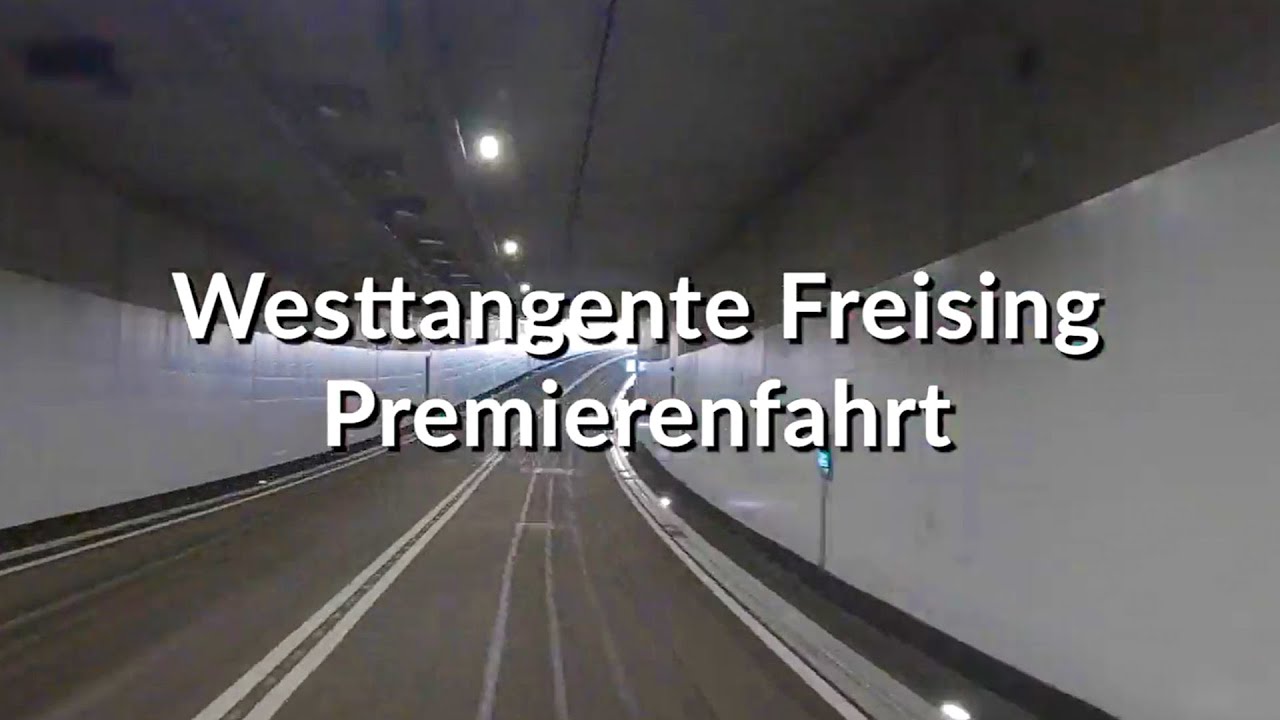 Westtangente Freising: Premierenfahrt