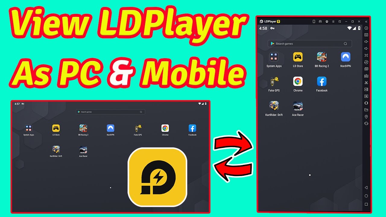 How to View LDPlayer as PC & Mobile | View LDPlayer as Tablet Mode & Mobile Mode