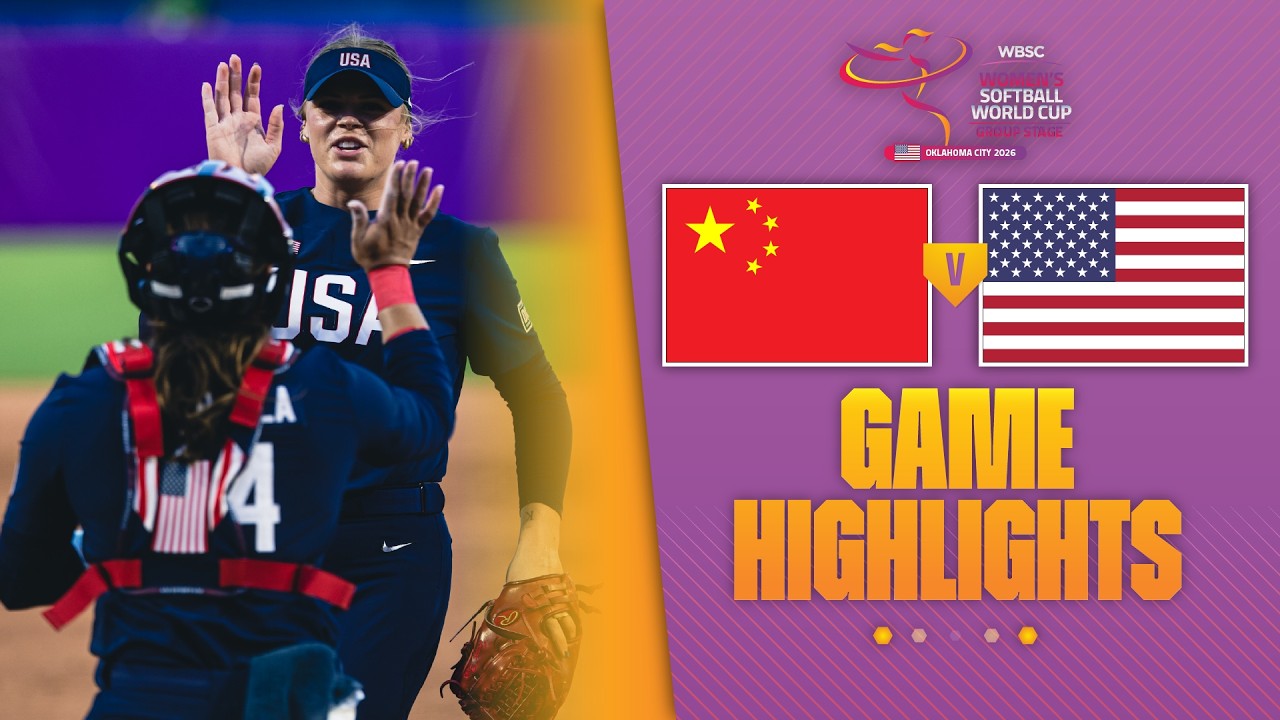 HIGHLIGHTS | China vs USA | WBSC Women's Softball World Cup - Group Stage