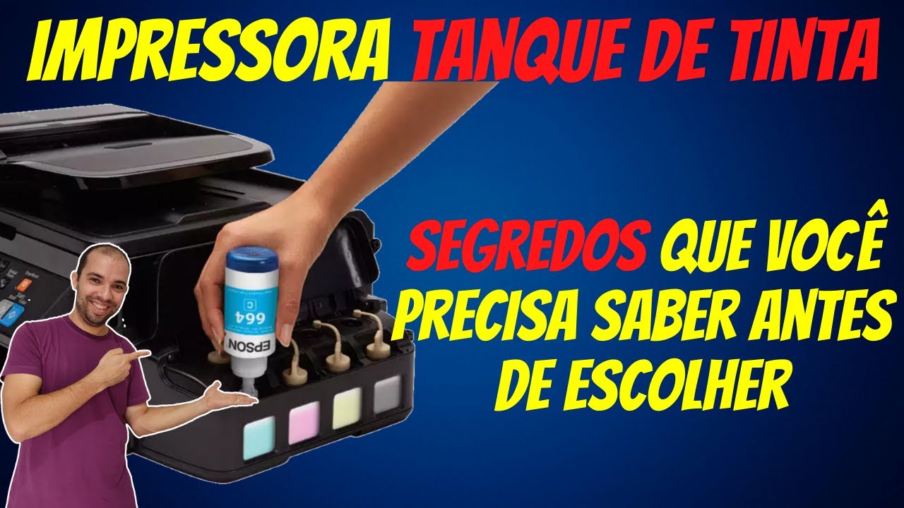 Impressora TANQUE DE TINTA: Como funcionam?  | DSouza Tech