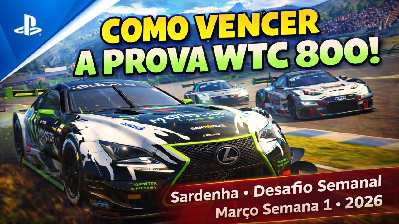 COMO VENCER a WTC 800 em Sardegna! 🏁 Desafio Semanal GT7 | Março Semana 1 2026