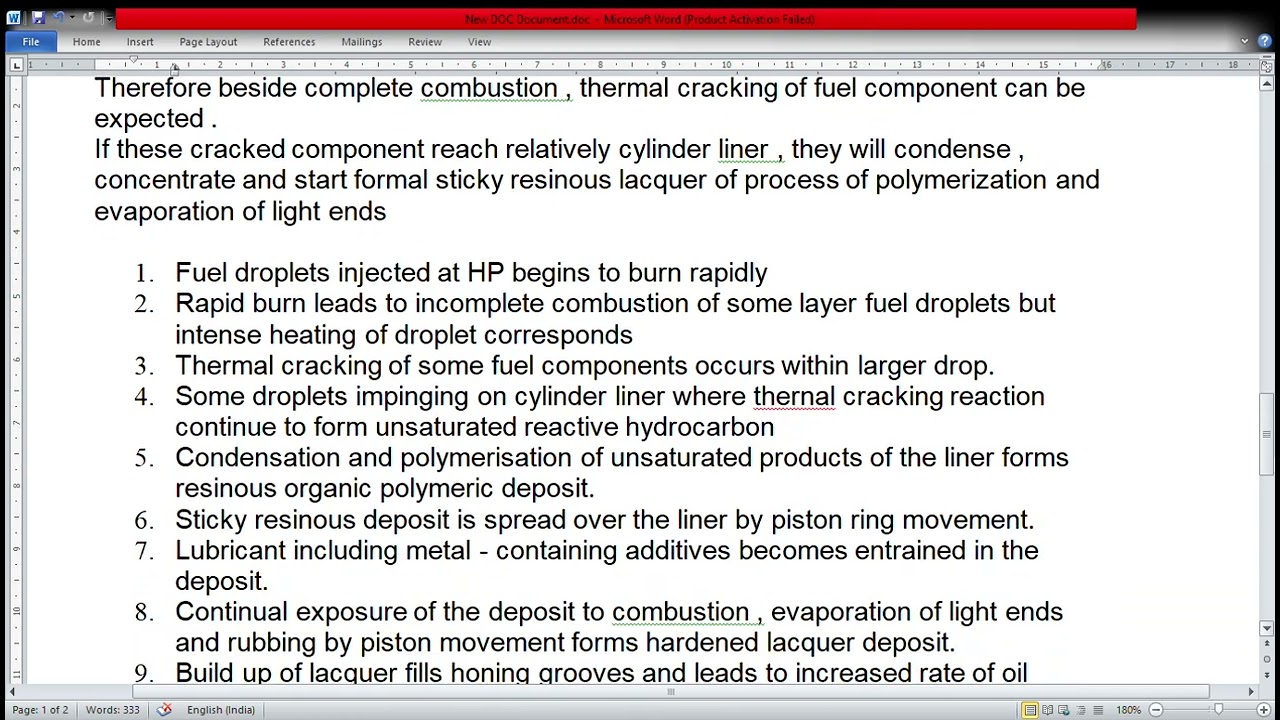 LINER LACQUERING