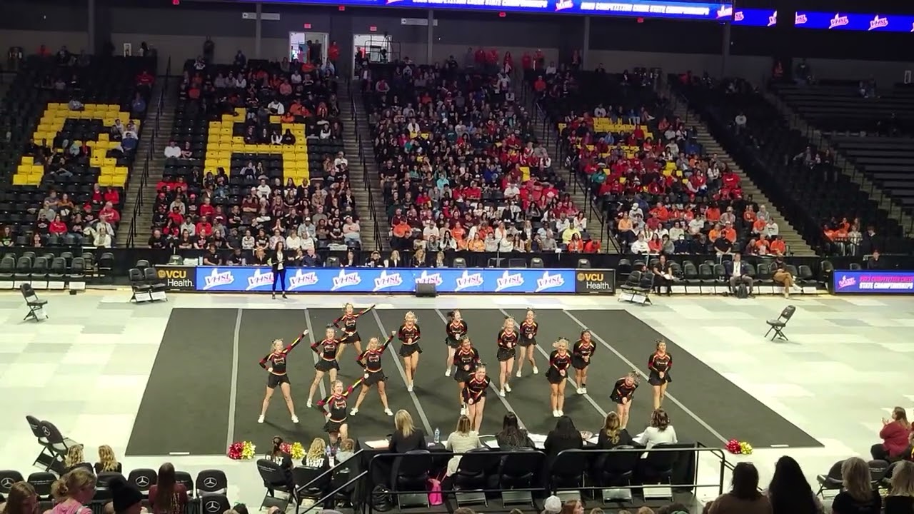 Graham High School 1A 2A at VHSL Cheer Championships 2023 2nd Round