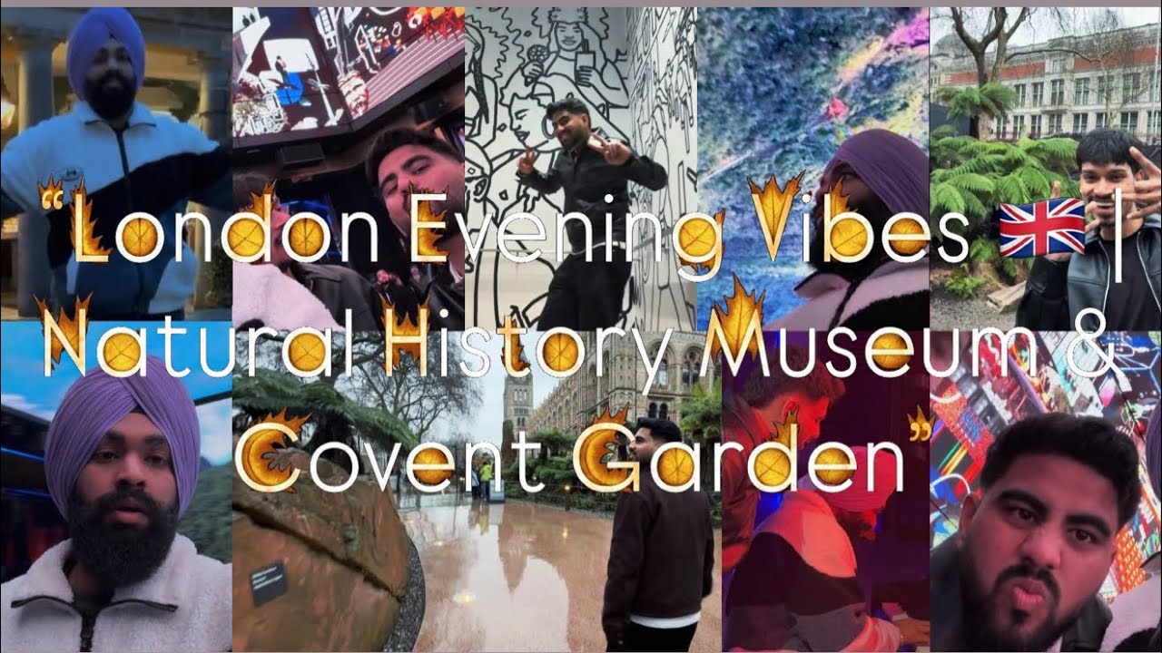 “Exploring London Evenings | Natural History Museum & Covent Garden 🏛️🌃”